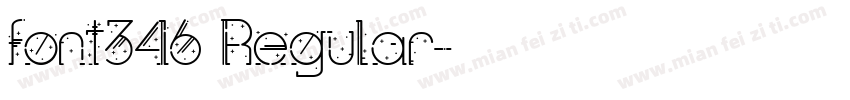 font346 Regular字体转换
